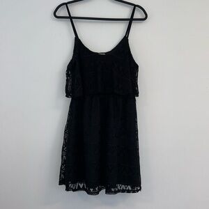 Guess black lace dress.